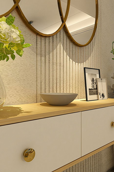 Hanah Home Zuzu 120 - Roble Zafiro y Blanco
